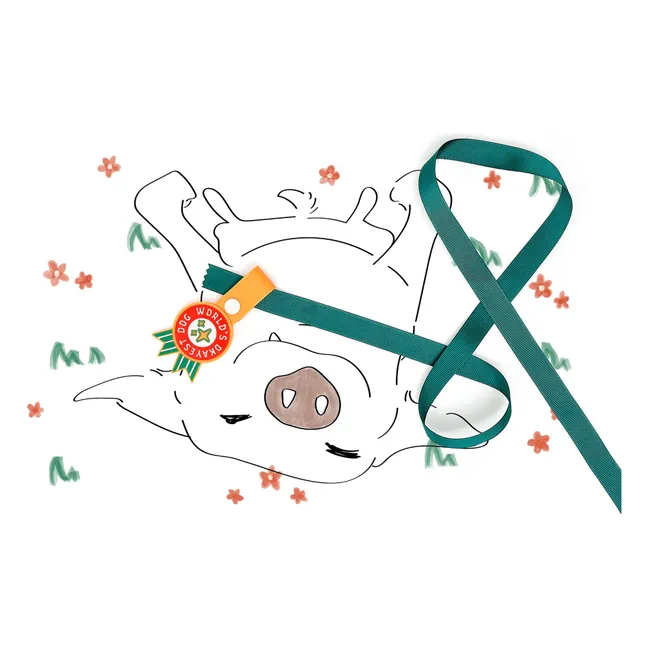 World's Okayest Dog Medal | Red