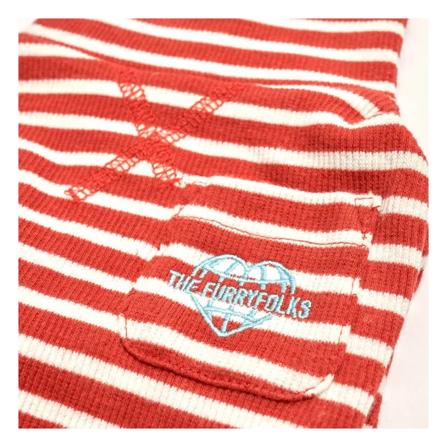 Striped sweater | Red