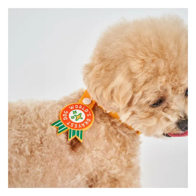 World's Okayest Dog Medal | Red