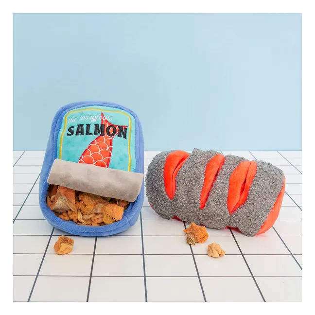 Salmón en conserva juguete para excavar