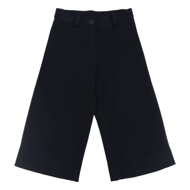Raya Wool Pants | Navy blue