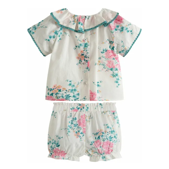 Ensemble Blouse et Short Miki | Blanc