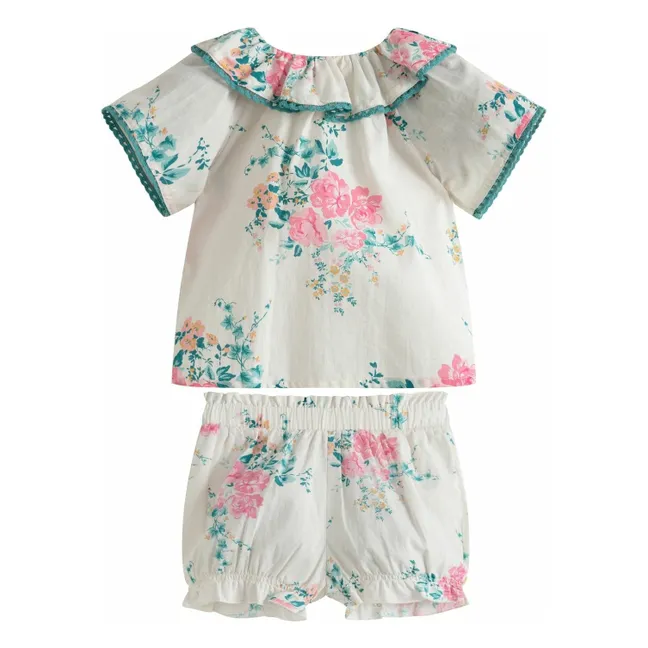 Ensemble Blouse et Short Miki | Blanc