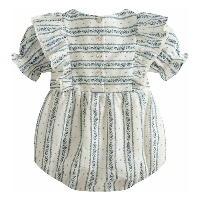 Barboteuse Nina Rayée | Bleu