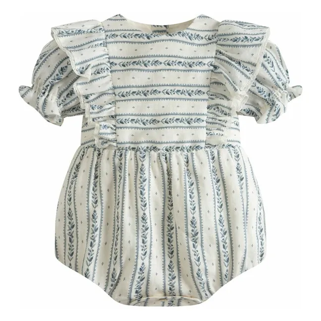 Barboteuse Nina Rayée | Bleu