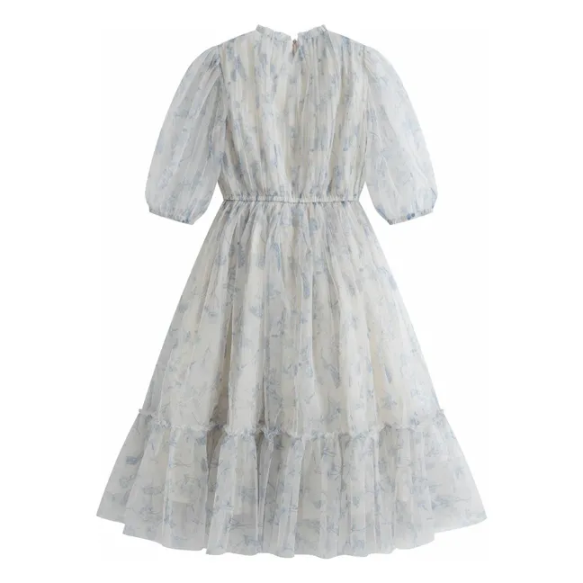Robe Donna Fleurie | Bleu gris