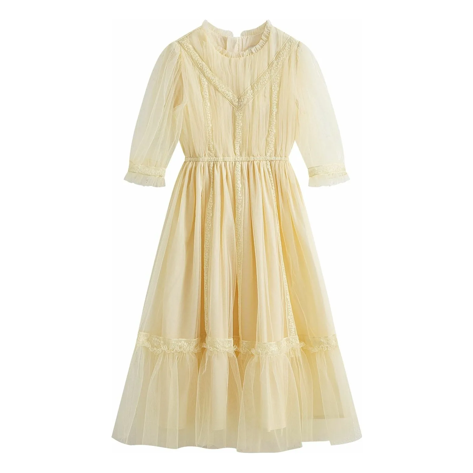 C'era Una Volta Yellow Donna Dress