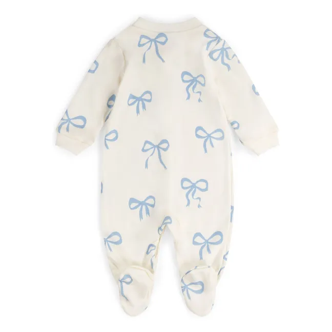Pyjamas with knotted feet Organic cotton | Ecru