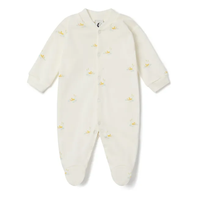 Pyjamas with duck feet Organic cotton | Ecru