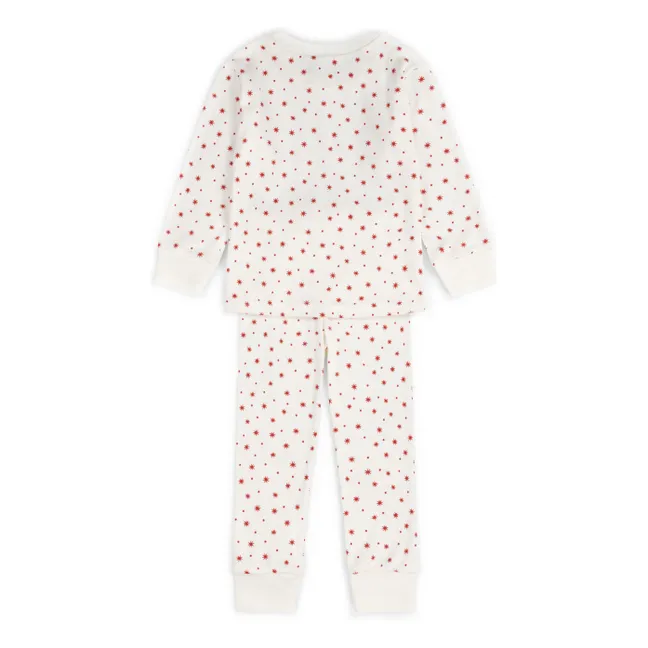 Pijama Estrellas Algodón Ecológico | Blanco