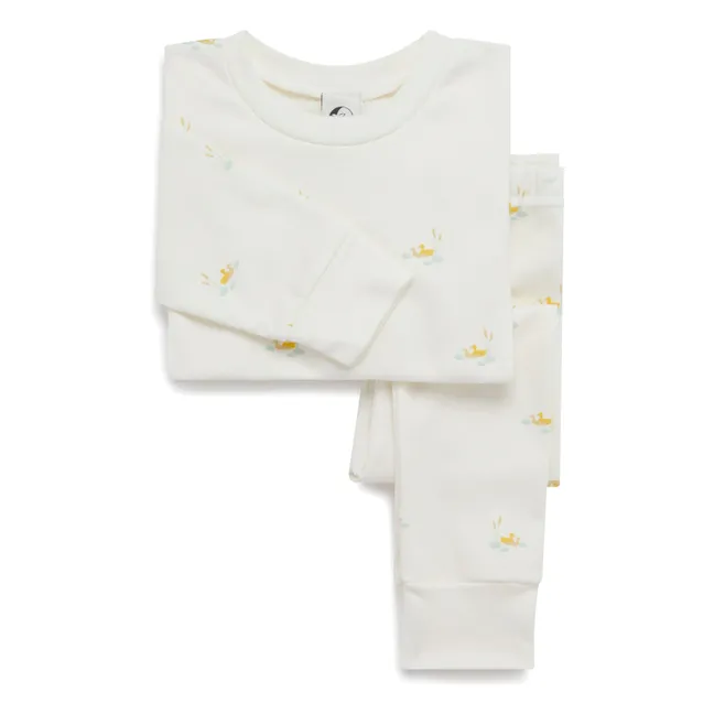 Pyjamas Canards Coton Bio | Ecru