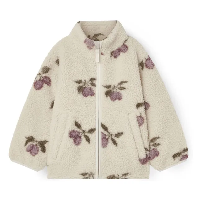 Veste Prune Sherpa | Ecru