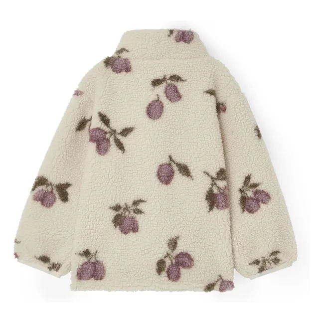 Chaqueta Sherpa Prune | Crudo