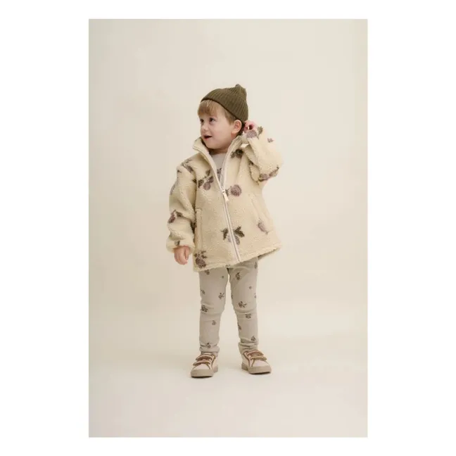 Veste Prune Sherpa | Ecru