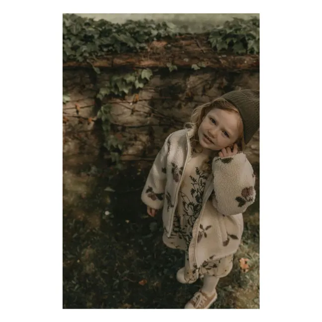 Chaqueta Sherpa Prune | Crudo