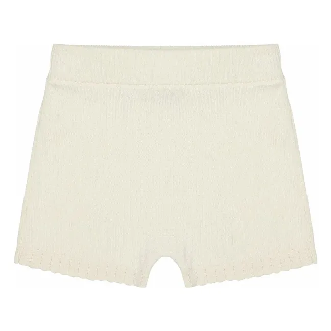 Short Dentelle Maille Fine Coton Bio | Ecru