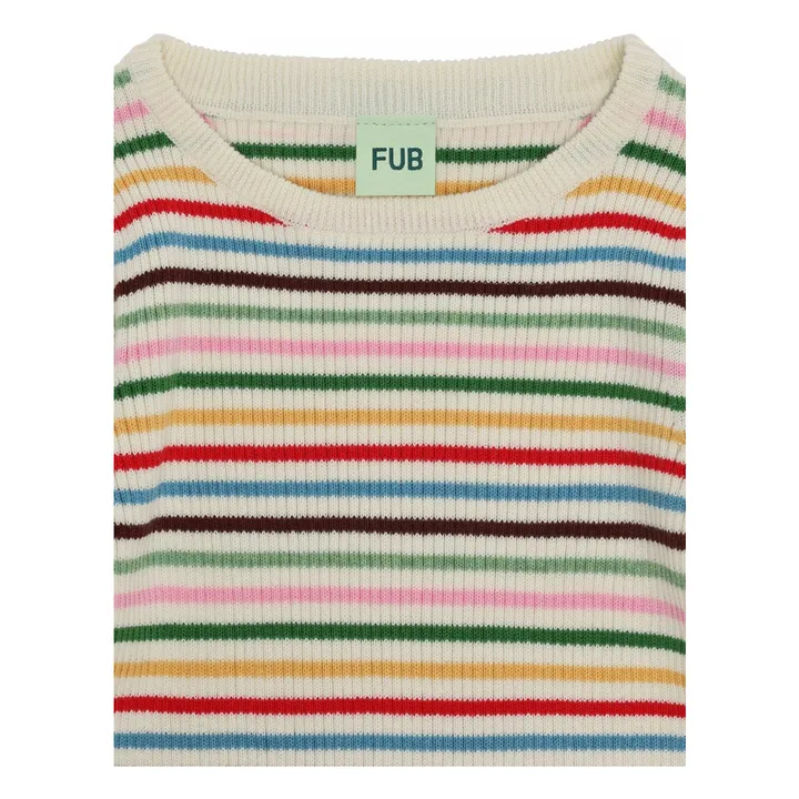 Organic Cotton Fine Knit Ribbed Sweater | Red- Product image n°1