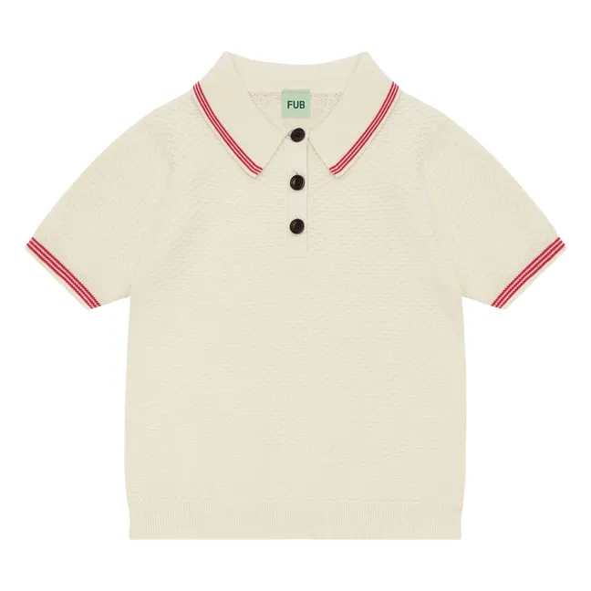Polo Pique Fine Knit Organic Cotton | Ecru