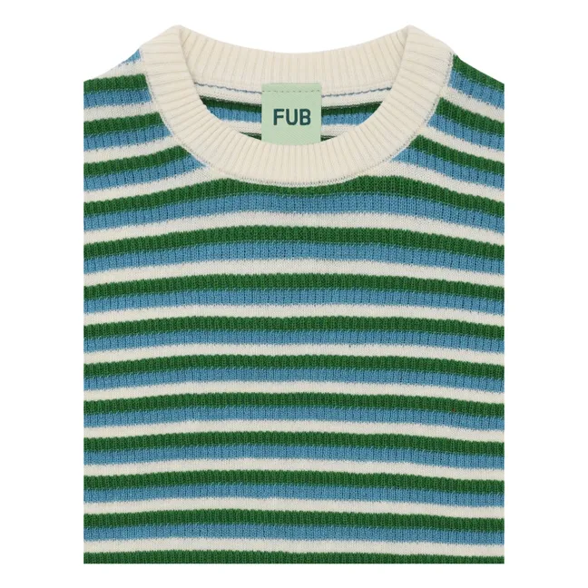 T-shirt Structure Maille Fine Coton Bio | Vert