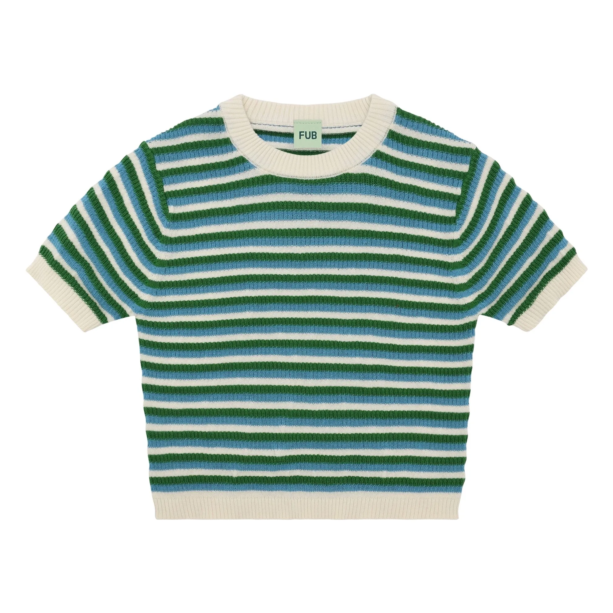 Fub Green Organic Cotton Fine Mesh Structure T-Shirt