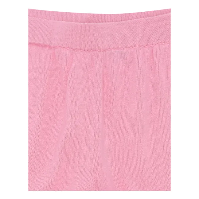 Pantalones cortos de punto de algodón ecológico | Rosa Bombón