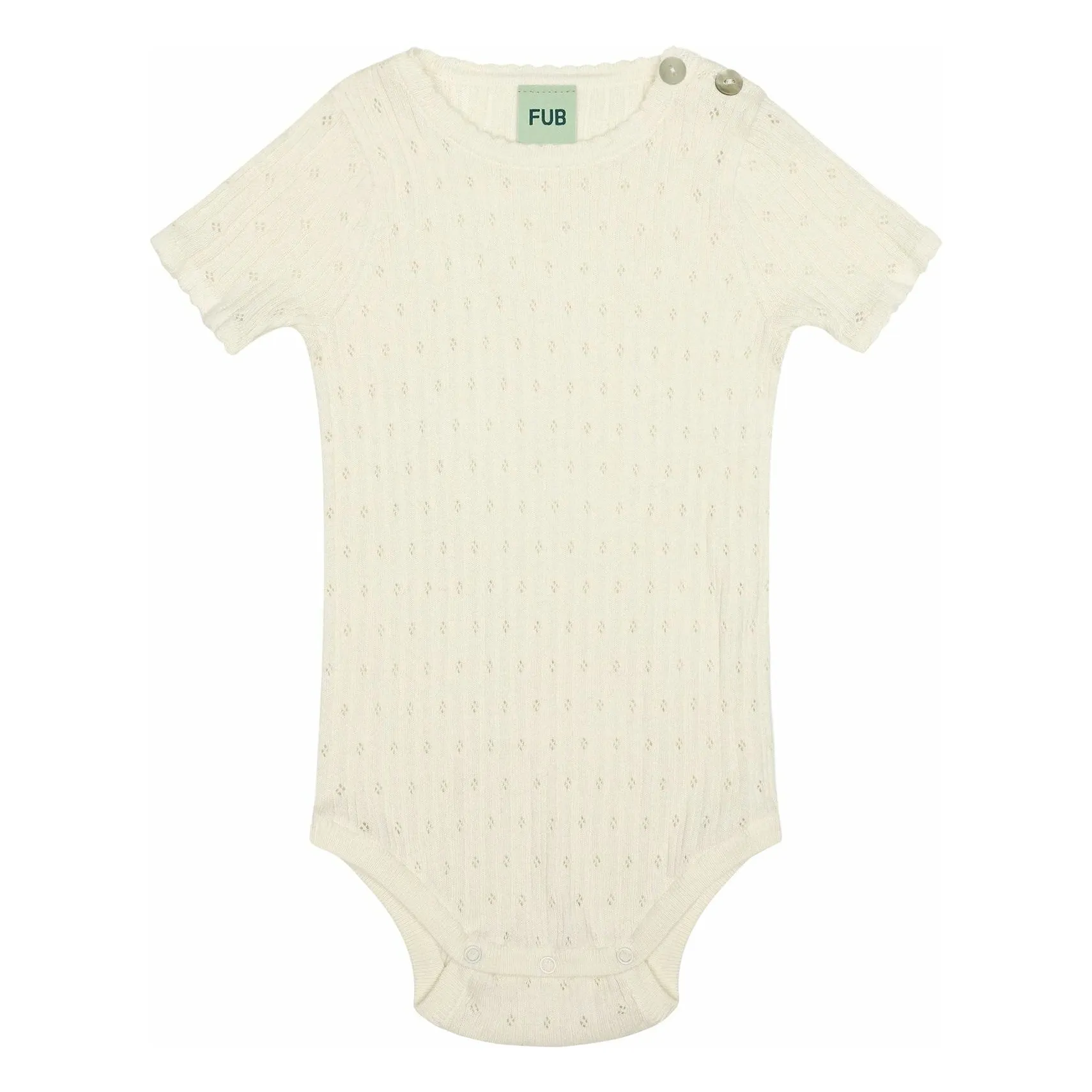Body Pointelle Maille Fine Coton Bio | Ecru- Image produit n°0