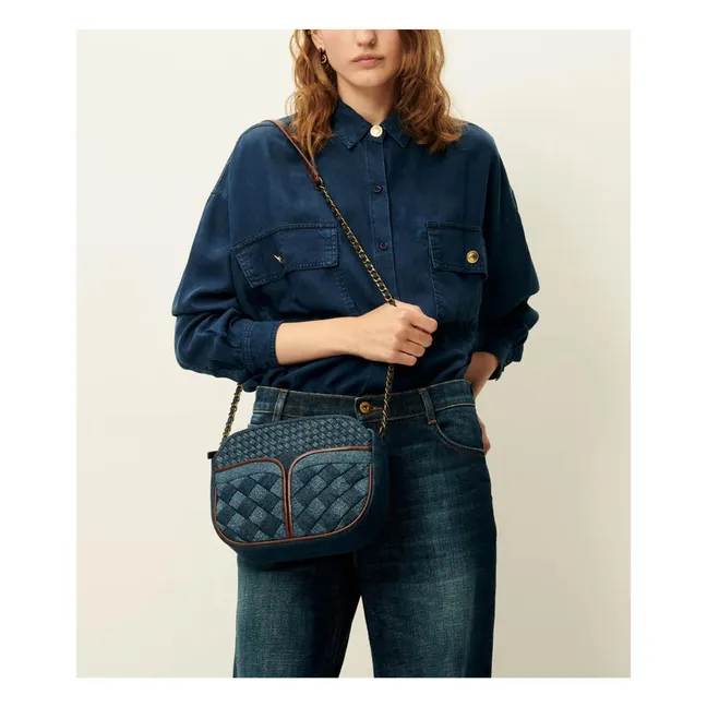 Divinou Braided Denim Bag | Blue