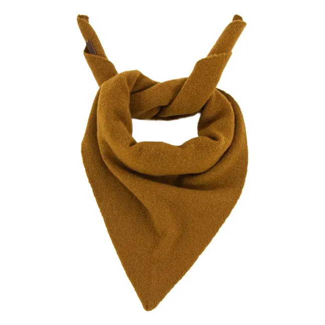 Sciarpa in lana merino Quadro | Bronzo