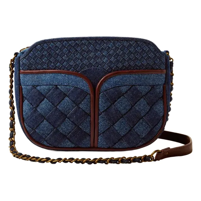 Divinou Braided Denim Bag | Blue