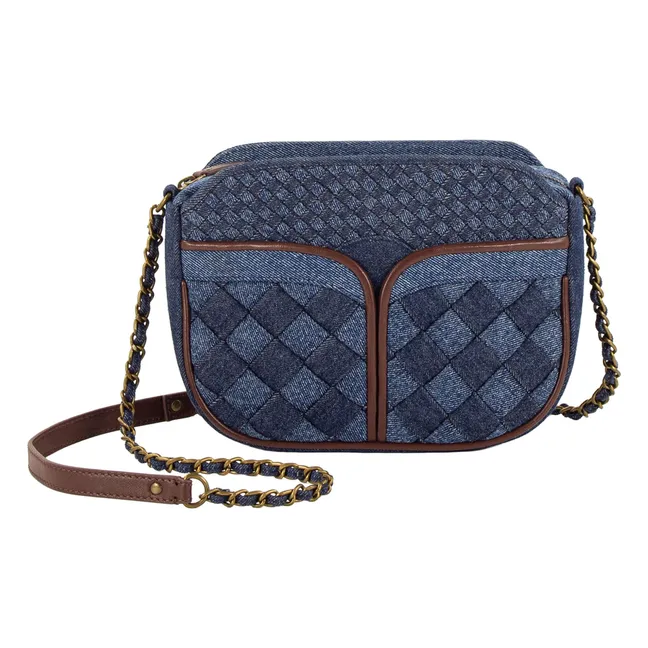 Divinou Braided Denim Bag | Blue