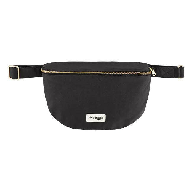 Sac Banane Custine Ciré | Noir