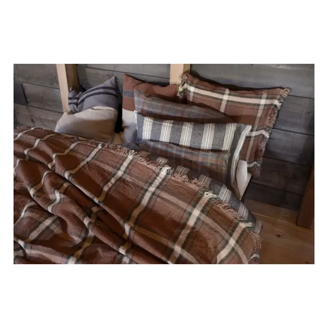 Rowan linen bedspread | Rust