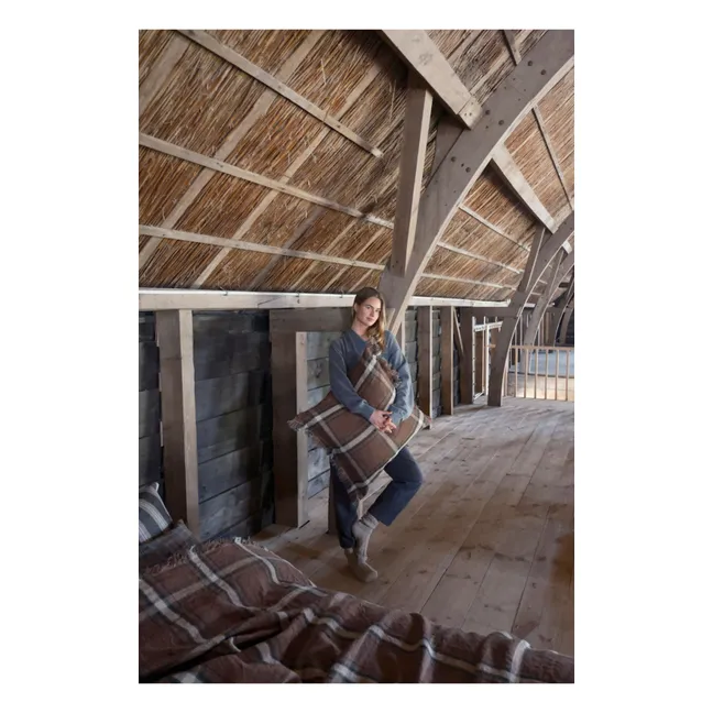 Couvre-lit en lin Rowan | Rouille