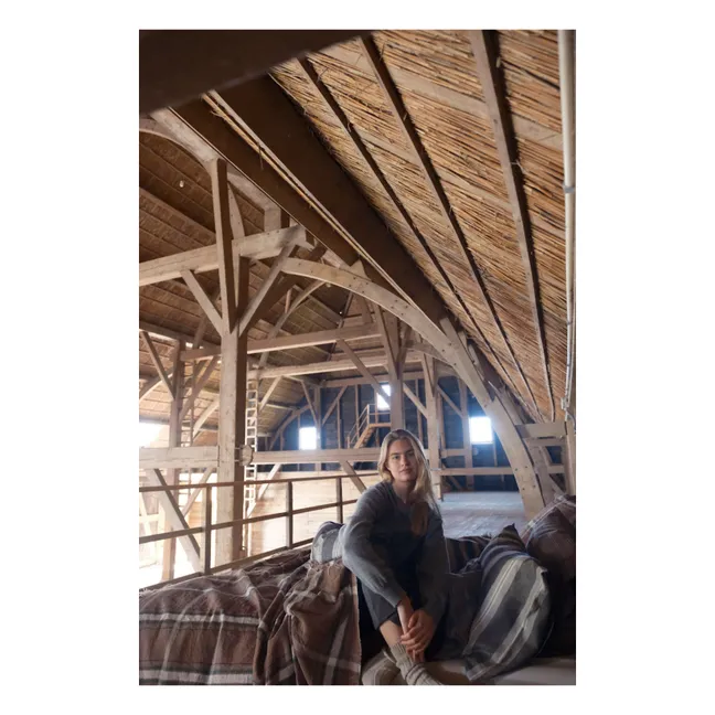 Rowan linen bedspread | Rust