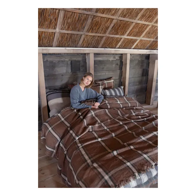 Rowan linen bedspread | Rust