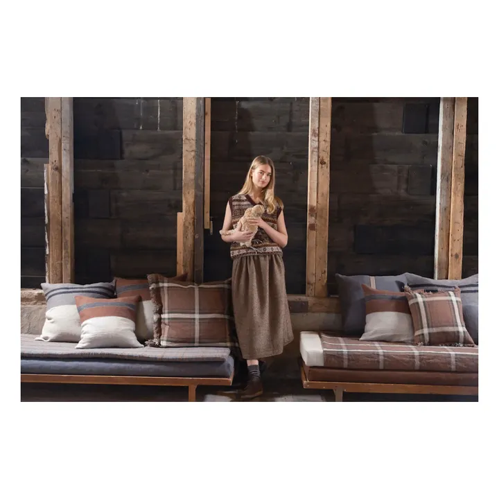 Housse de coussin en lin Rowan | Rouille- Image produit n°7