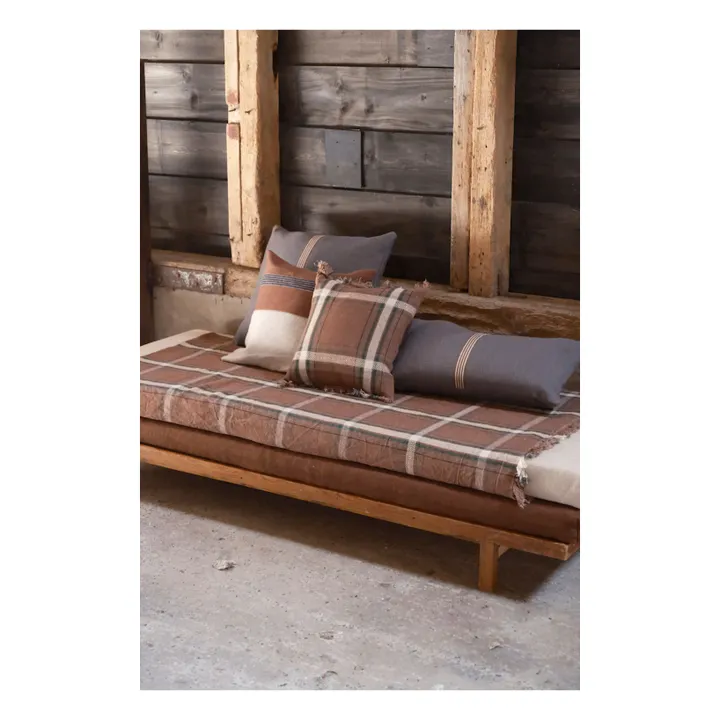 Housse de coussin en lin Rowan | Rouille- Image produit n°1