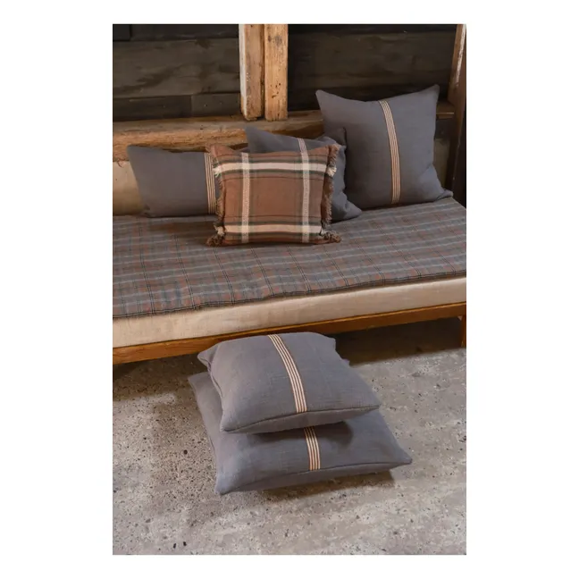 Jasper linen cushion cover | Carbon