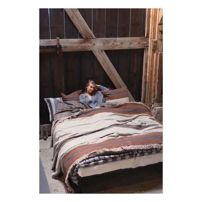 Linen bedspread Sienna | Brown