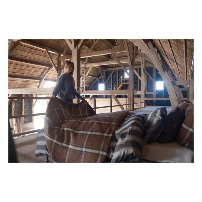 Rowan linen bedspread | Rust