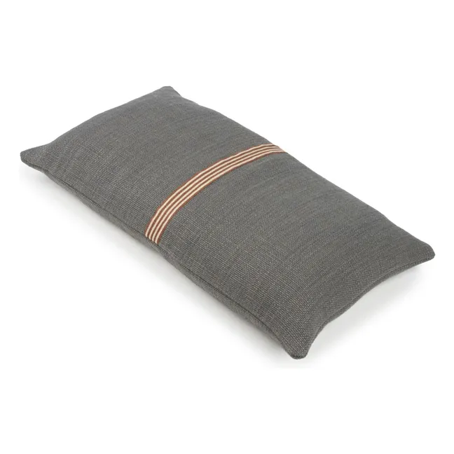 Jasper linen cushion cover | Carbon