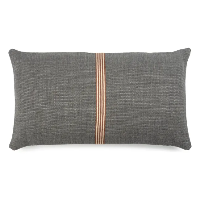 Jasper linen cushion cover | Carbon