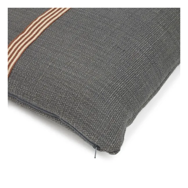 Jasper linen cushion cover | Carbon