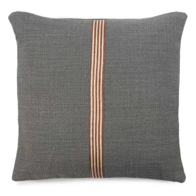 Jasper linen cushion cover | Carbon