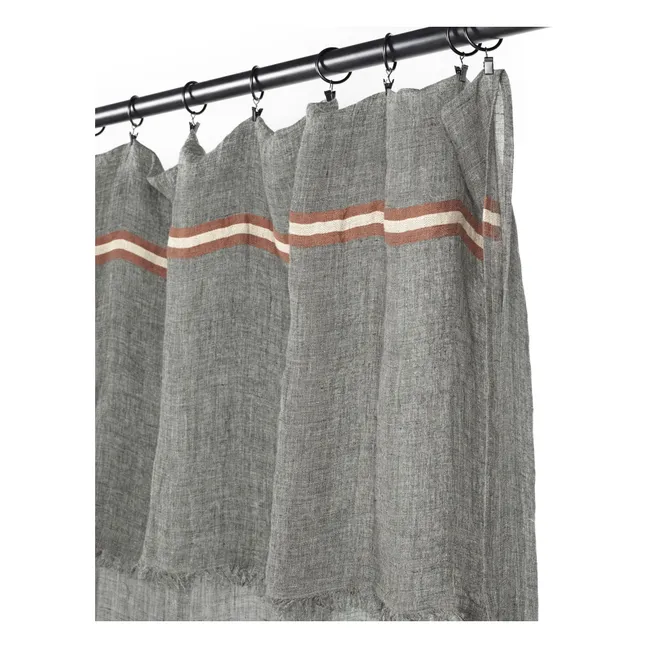 Arlo linen curtain | Carbon