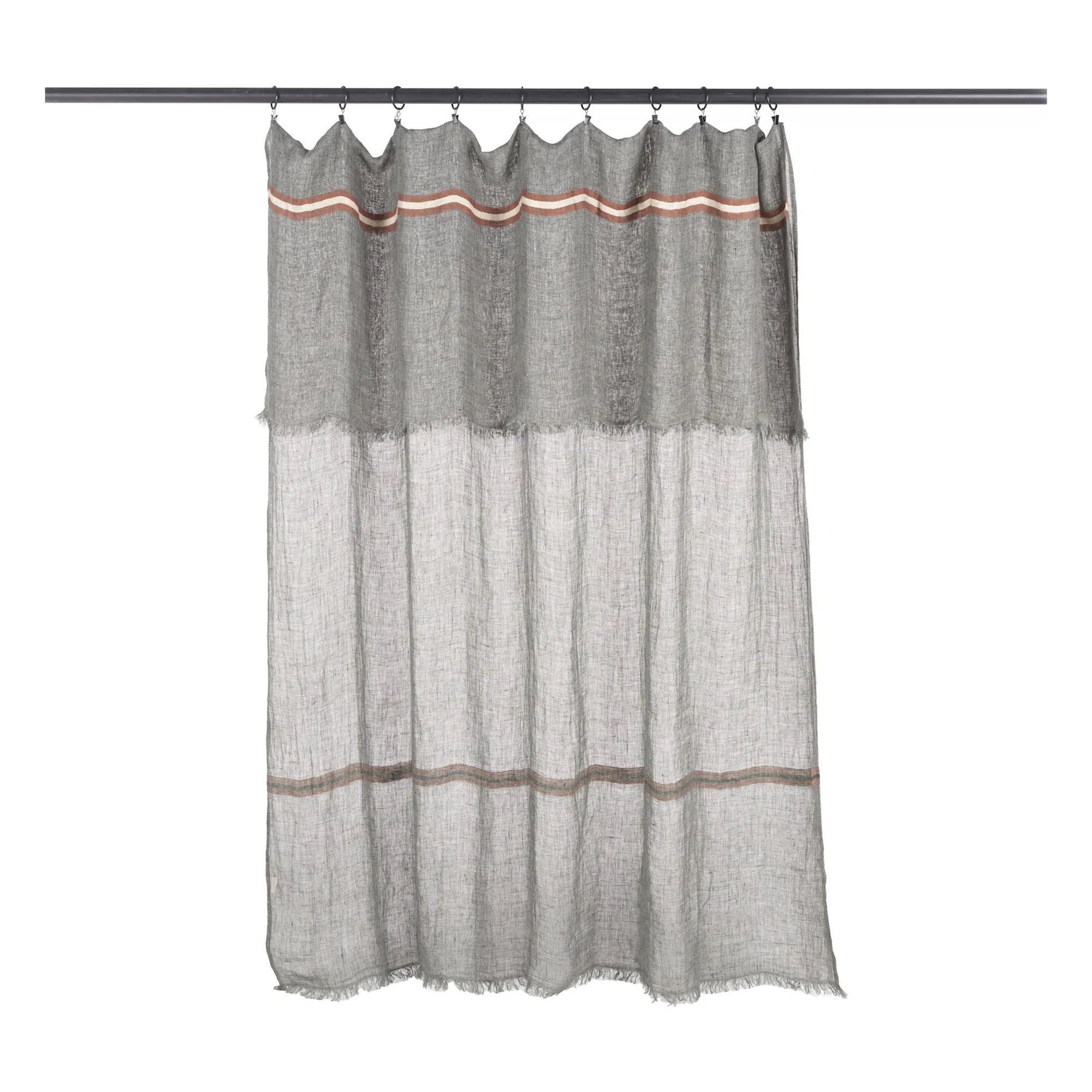 Libeco Carbon Arlo Linen Curtain