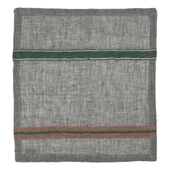 Serviette de table en lin Arlo | Charbon