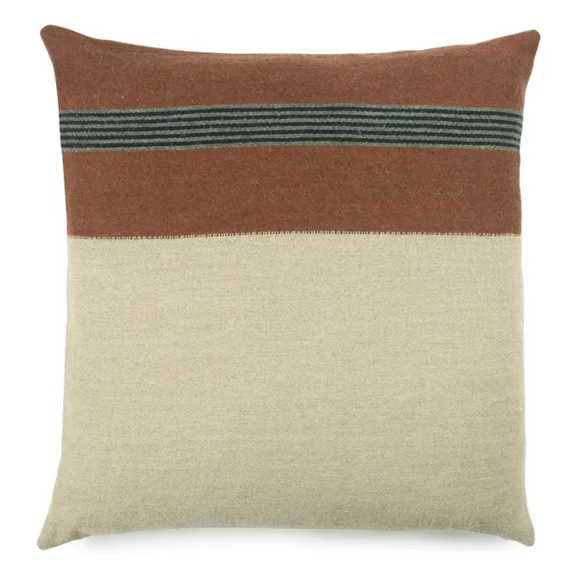 Housse de coussin en lin Sienna | Marron
