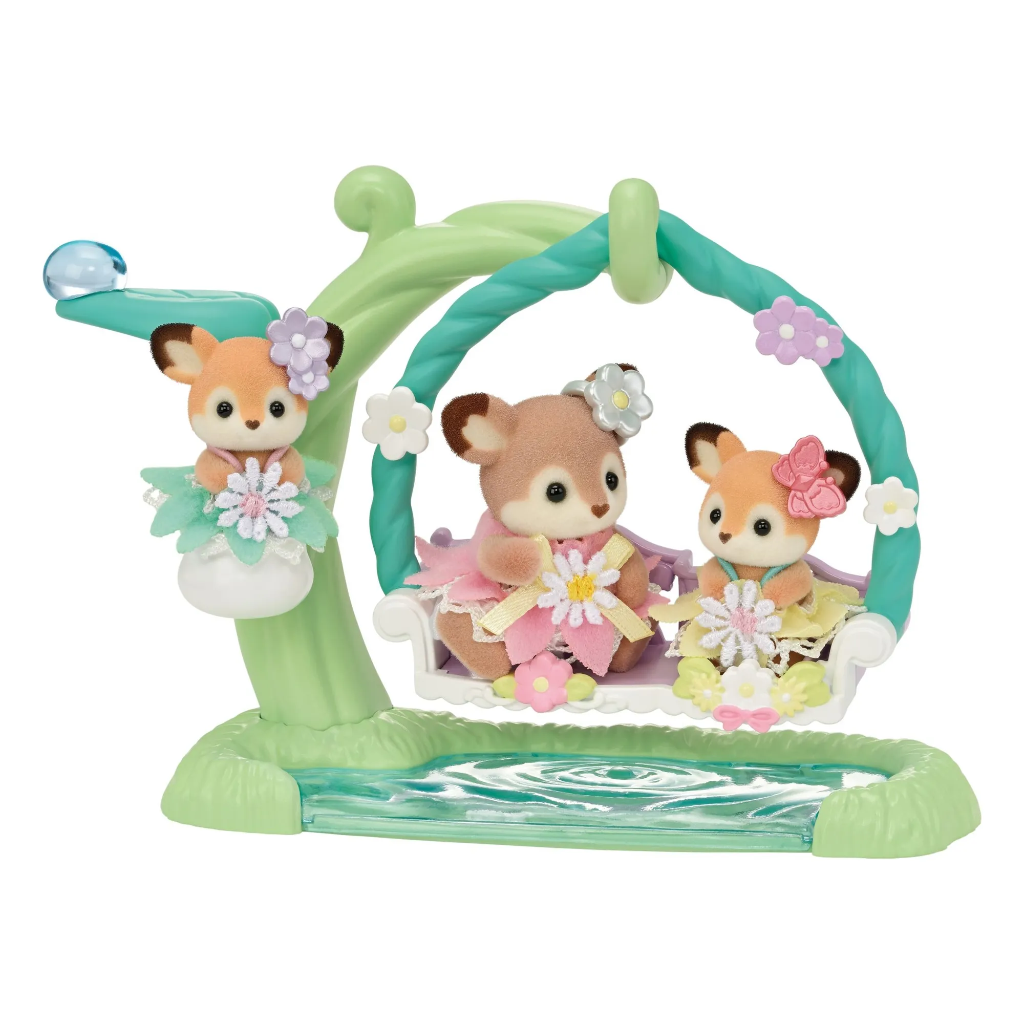 Sylvanian Families Multicoloured Doe And Swing Babies