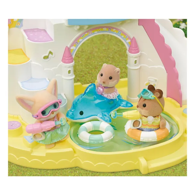 Le trio des bébés à la piscine